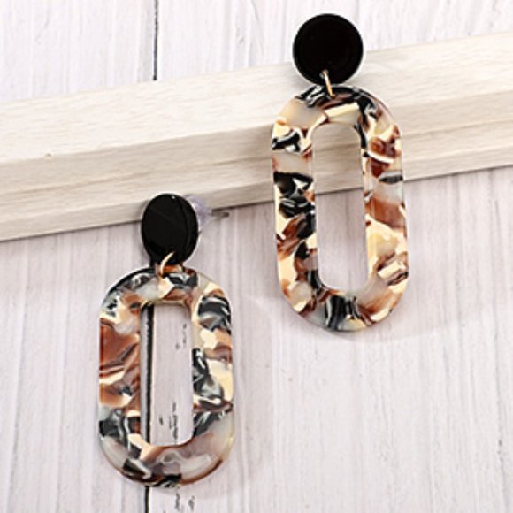 New 25 Pairs Acrylic Resin Statement Earrings Set for Women Girls - Picture 3 of 16